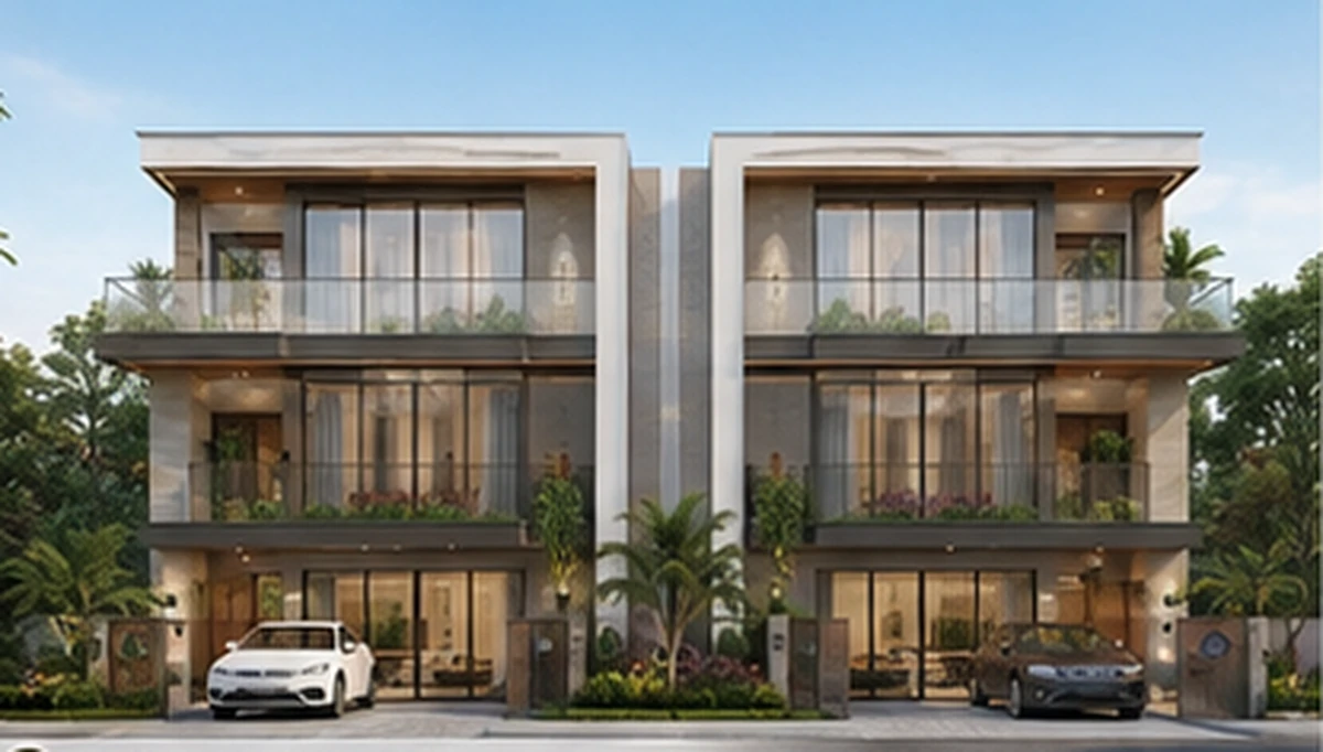 Double Villas – Front View